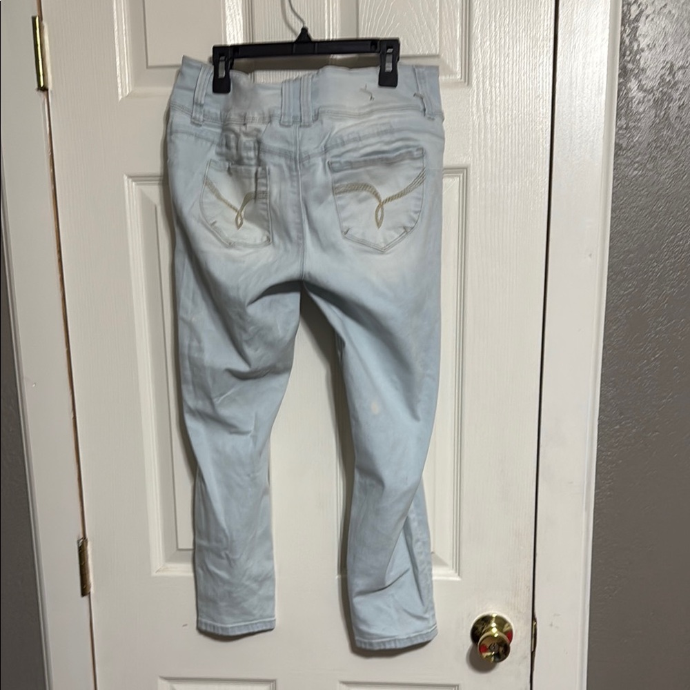 Light Blue Women's Jeans - Picture 3 of 3